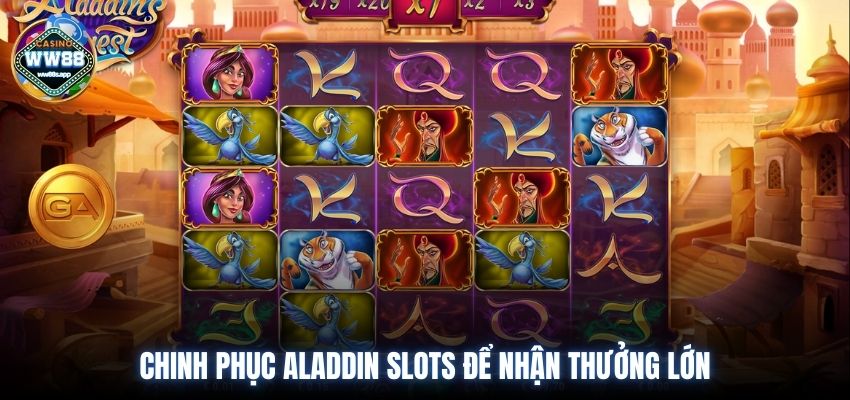 Chinh phục Aladdin slots để nhận thưởng lớn