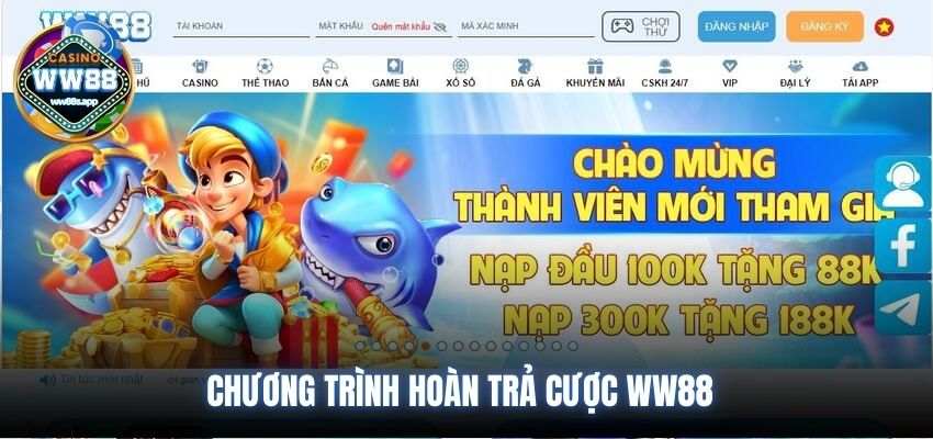 Chương trình hoàn trả cược WW88