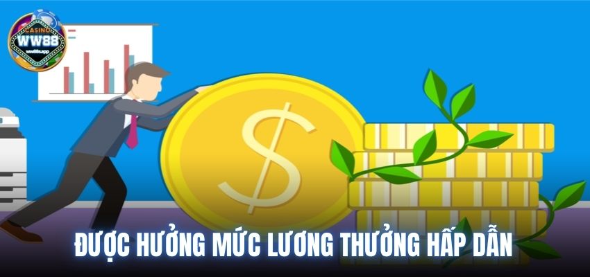 Được hưởng mức lương thưởng hấp dẫn