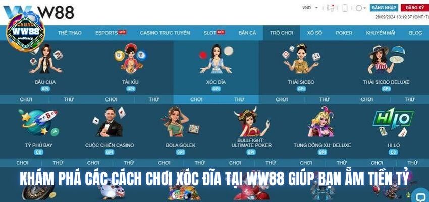 Khám Phá Các Cách Chơi Xóc Đĩa Tại WW88 Giúp Bạn Ẵm Tiền Tỷ