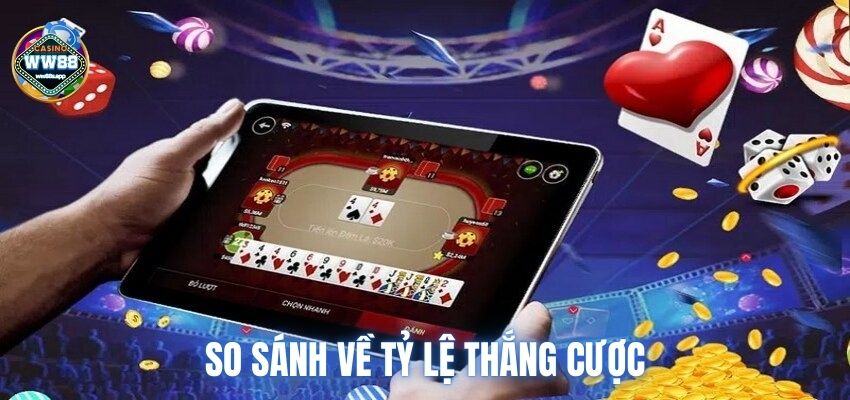 So sánh về tỷ lệ thắng cược