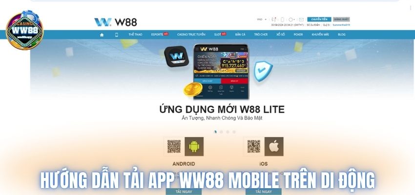 Hướng dẫn tải app WW88 mobile trên di động