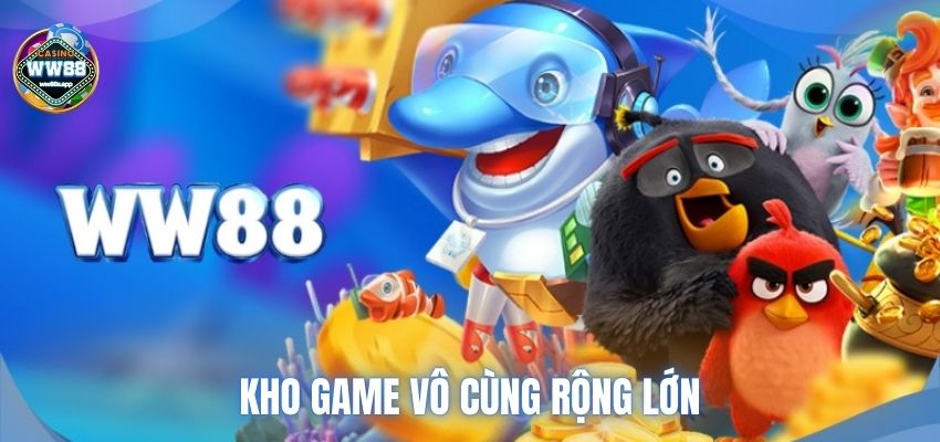 Website có một kho game vô cùng rộng lớn với nhiều trò